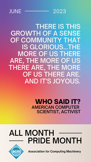 image containing a quote: There is this growth of a sense that is glorious...the more of us there are, the more of us there are, the more of us there are. And it's joyous.